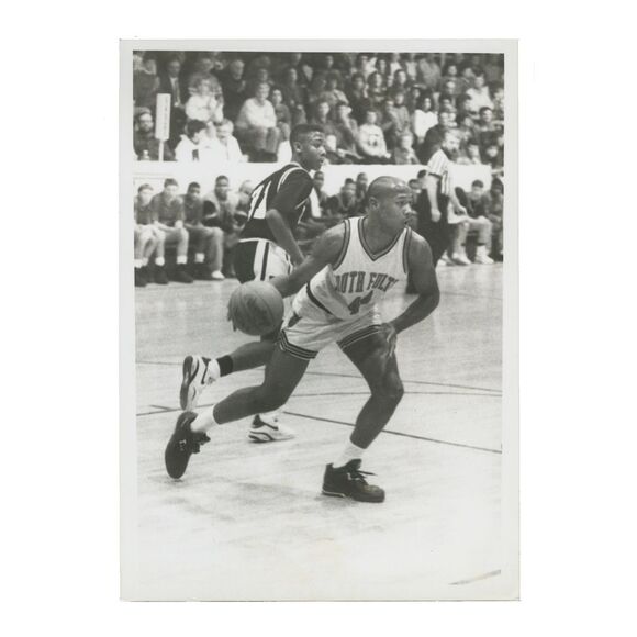Vintage 70s 80s High School Basketball Game Player Photo Retro Kentucky 5x7 - Picture 1 of 1